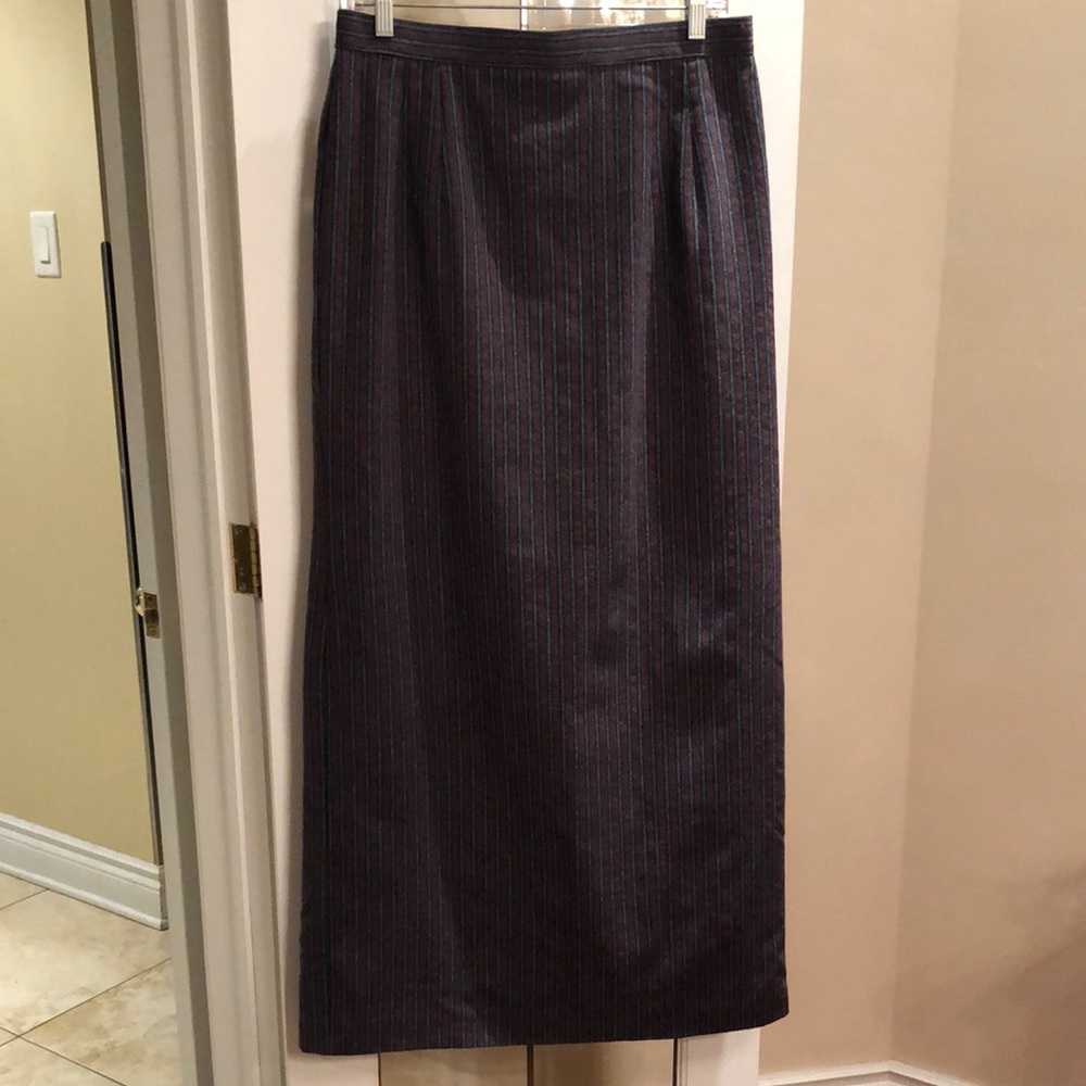 Pinstripe Maxi Skirt